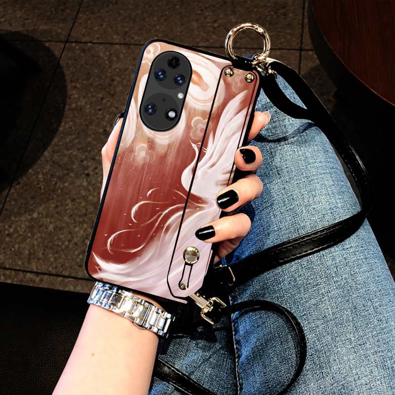 Aimak适用华为P50pro皮质手机壳