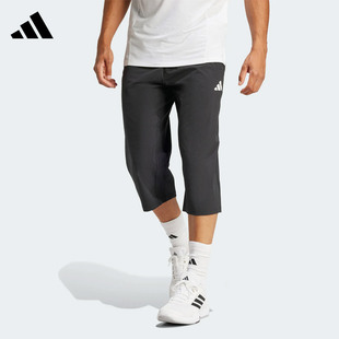 Adidas阿迪达斯七分裤男裤夏季运动裤子休闲透气短裤中长裤JG1245
