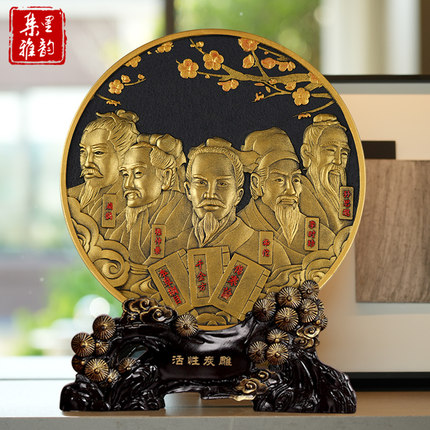 五大名医华佗扁鹊李时珍张仲景孙思邈诊所药店理疗中医馆文化摆件