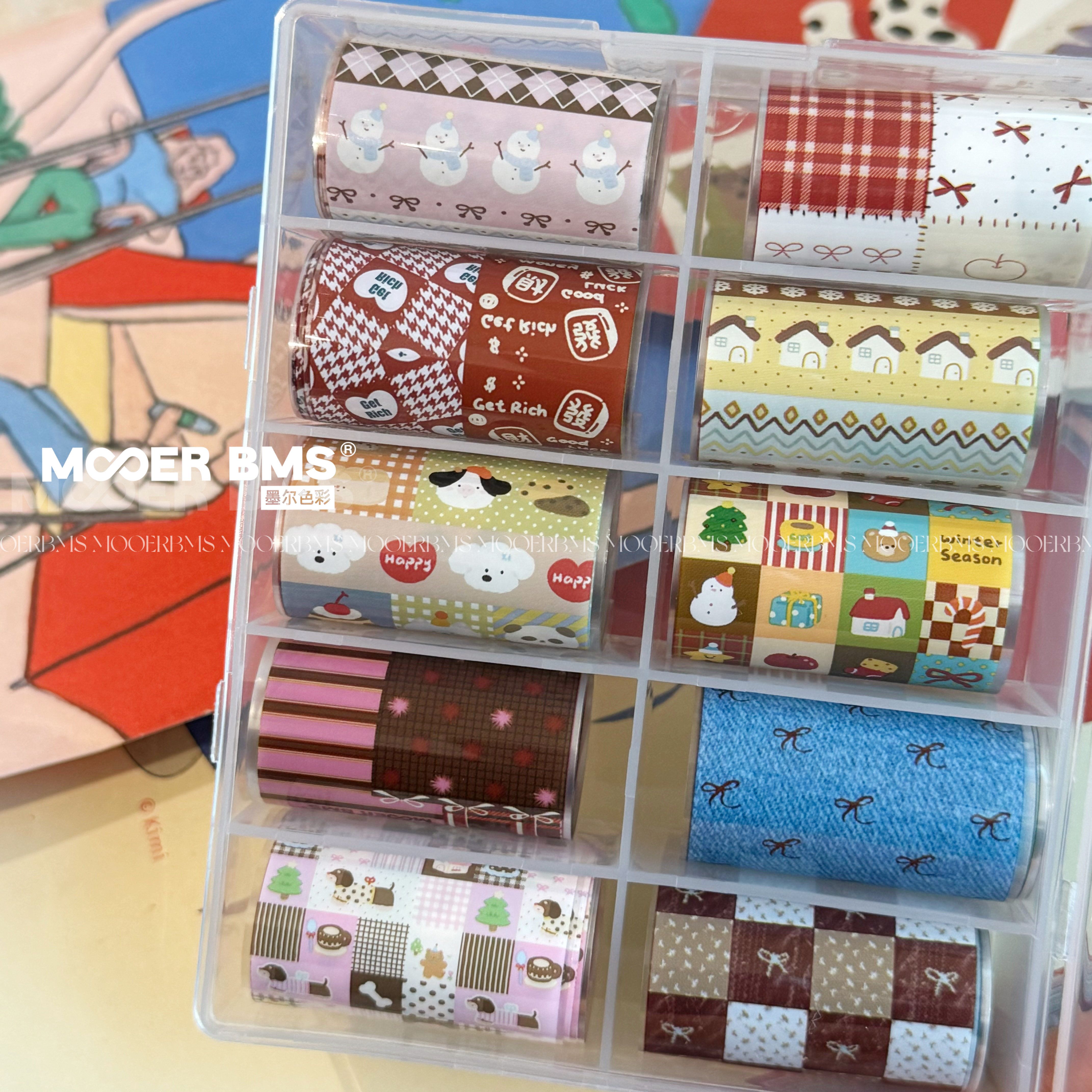 MOOERBMS墨尔色彩转印纸美甲素材