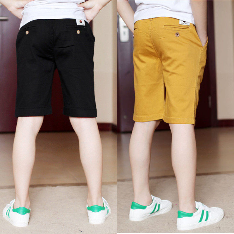 男童薄款短裤儿童7分裤全棉中大童宽松裤子夏季中裤15岁童装马裤