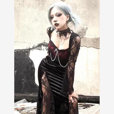 万圣节暗黑系辣妹蕾丝拼