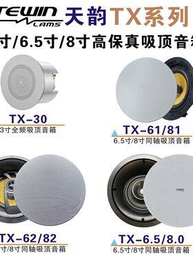 高端同轴全景声吸顶天花喇叭音箱