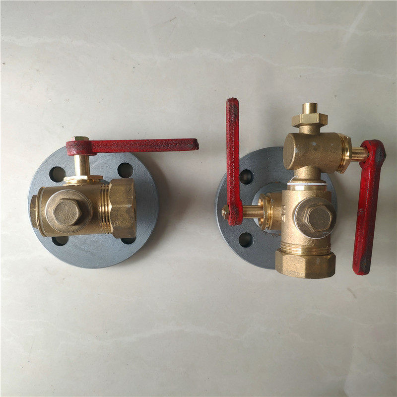 铜铸铁法兰考克dn25锅炉水位计接头一寸玻璃管液面计阀液位计考克