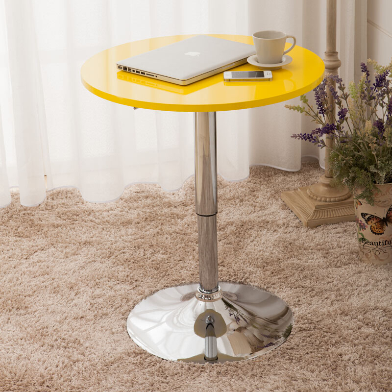 小圆桌 固定旋转桌 餐桌 咖啡电脑桌 洽谈桌升降桌小方实木桌吧桌