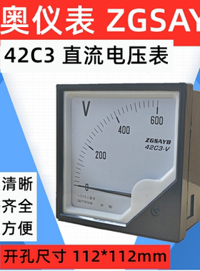 厂家直销 ZGSAYB 沈奥 42C3 - 600V 1000V   直流 电压表 直接式