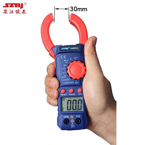 滨江手持式BM851A 数字钳形万用表2A小电流600A自动关机