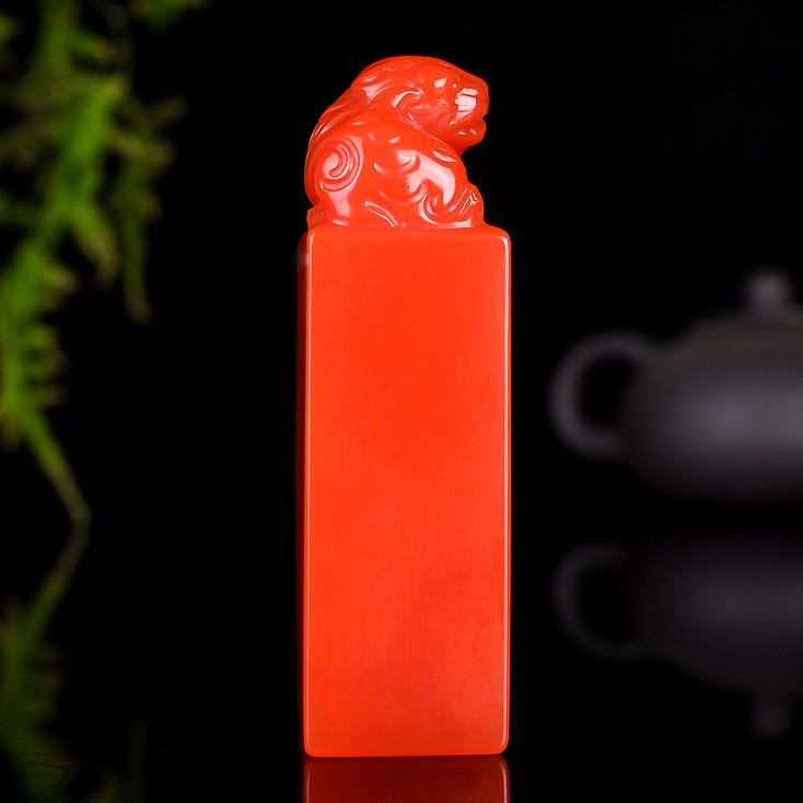 天然和田玉印章雕刻招财貔貅鸡血玉姓名章书画书法章手把件镇尺