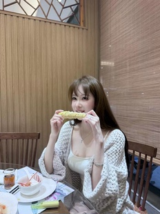 （现货）花珊珊同款*镂空长袖针织开衫慵懒风宽松系带毛衣外套女