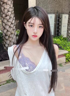 纯欲少女棉纯色连衣裙