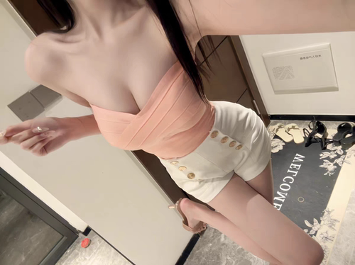 【一颗水蜜桃】古早风内搭显白修身绷带弹力抹胸背心无袖上衣女