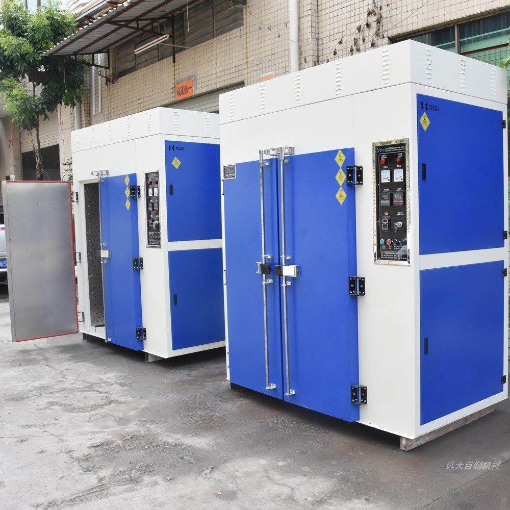 现机汽车配件工业烤箱热风循环恒温焗炉双门落地推车大型老化烘箱