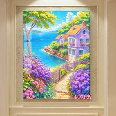 唯美风景钻石画满钻新款