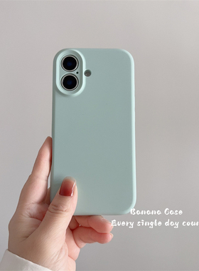 （全包一体拍照按键）韩国ins简约液态灰绿色适用iphone16promax苹果16pro手机壳16plus新款16防摔保护套硬壳