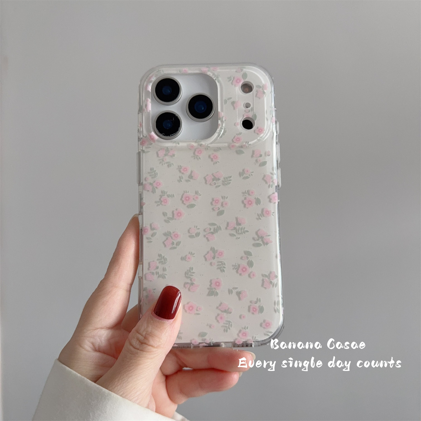 BananaCase韩国ins小众温柔粉色小碎花适用iPhone17苹果16promax手机壳15pro少女17pro防摔14pro保护套13硬壳