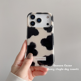 BananaCase小众ins设计感奶油白牛奶纹适用iPhone17苹果17promax手机壳16pro新款防摔14/15pro保护套13硬壳16