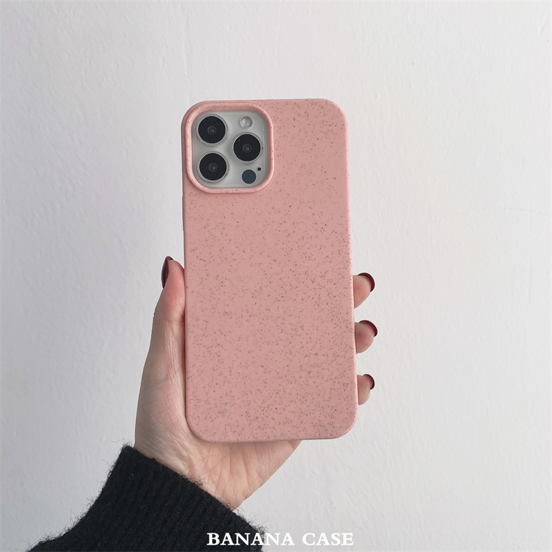 苹果12promax小麦秸秆简约手机壳