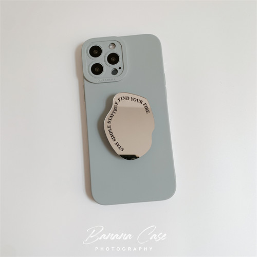 iPhone14promax硅胶浅灰色手机壳