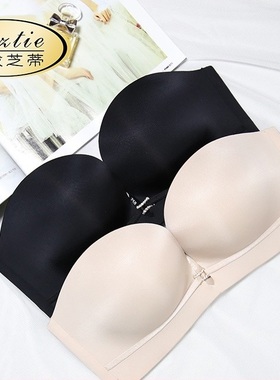 戴芝蒂光面无痕聚拢文胸 无钢圈半杯性感美背内衣春夏新品M52878