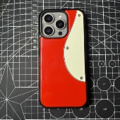 电吉他实木定制吉他摇滚手机壳硝基漆手工复古做旧苹果全系防摔壳