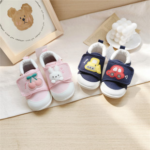 出口日单【AB卡通】春秋宝宝软底学步鞋子儿童小布鞋防滑男女童鞋