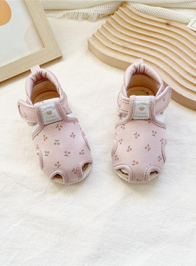 日单 尾 morino宝宝包头学步凉鞋子 小樱桃夏季女童公主凉鞋13~15