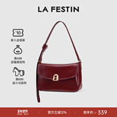 拉菲斯汀包包女2026新款 新年礼物 大容量斜挎女包腋下红色婚包