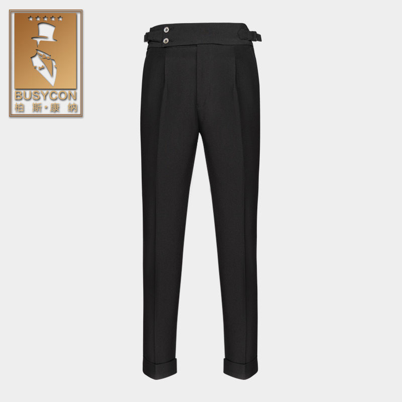 Georg Western-style trousers Naples Paris buckle leisure time man 's suit trousers Ninth pants Paige Straight pantsin the Men's clothing, Casual pants  category - from Buy2taobao.com to provide professional Taobao agent buy service