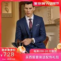 Busycon Phù hợp với nam giới Phong cách kinh doanh Anh Trang phục giản dị Chú rể Váy cưới Wedding Suit nam - Suit phù hợp đồ công sở nam