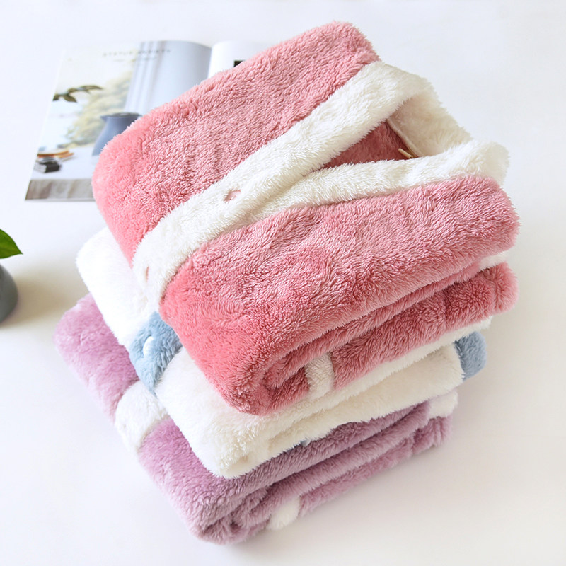 日系睡衣上装女珊瑚绒加厚保暖休闲时尚拼色法兰绒家居服上衣单件