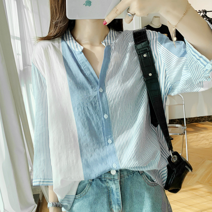 棉麻七分袖吸汗透氣不起球月子服