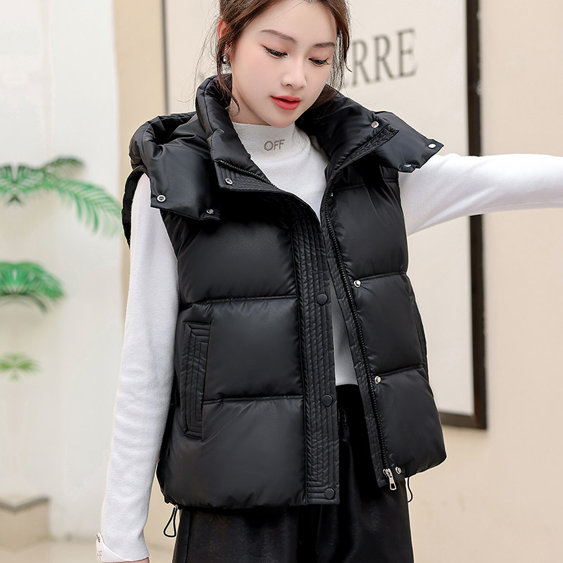 羽绒棉马甲女款外穿2025新款秋冬洋气爆款背心女士小个子坎肩马夹