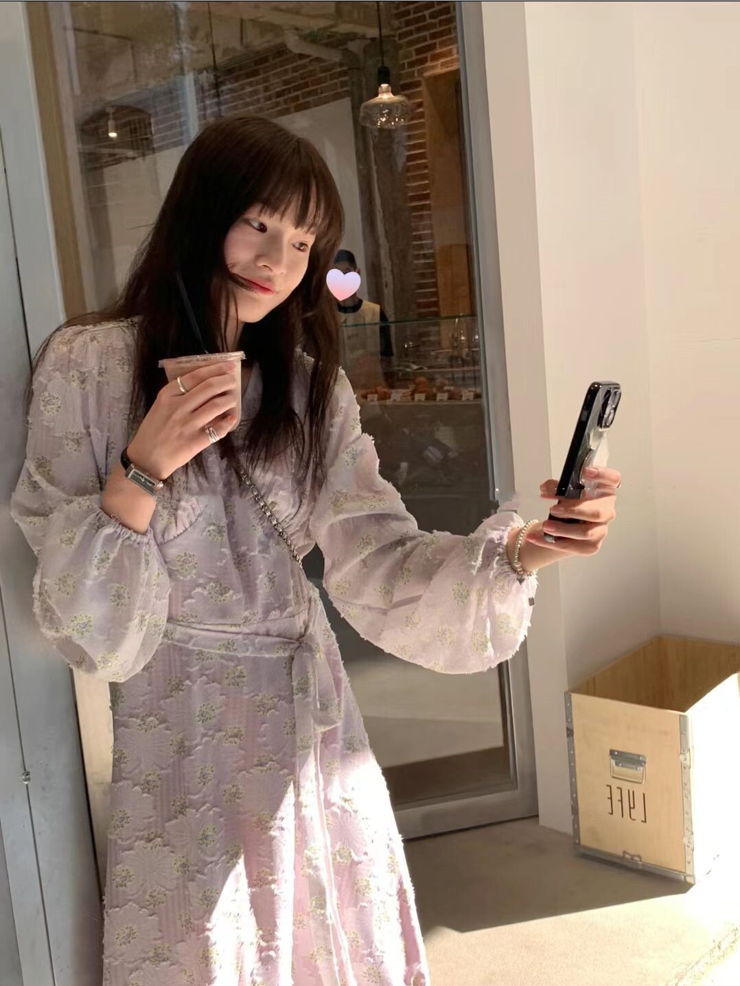 现货田园风碎花连衣裙