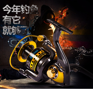 狼王渔轮鱼线轮纺车轮天域 11轴鱼线轮全金属头海竿渔轮远投海钓