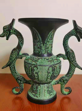 客厅风水摆件做旧镇宅仿古青铜器