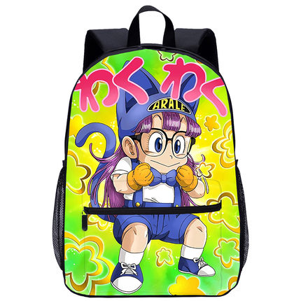 Dr. Slump 阿拉蕾学生书包 日本卡通动漫IQ博士成人学生背包