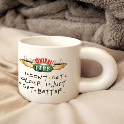 老友记周边菲比经典语录马克杯陶瓷高级感设计感咖啡杯子胖胖杯