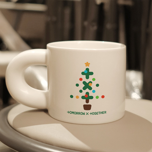 tomorrow×together TXT周边圣诞限定马克杯陶瓷咖啡杯子胖胖杯