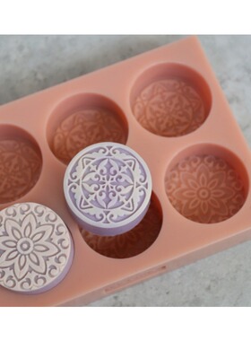 PPSOAP硅胶手工皂模具 蜡烛石膏香薰模 DIY材料 FE061 一模六穴