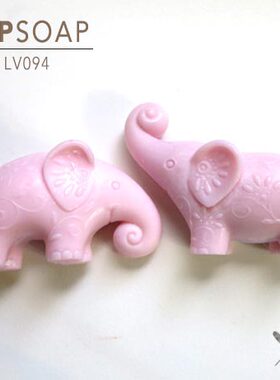 PPSOAP原创设计食品级硅胶模 手工皂模 烘焙模具 LV094 花与象