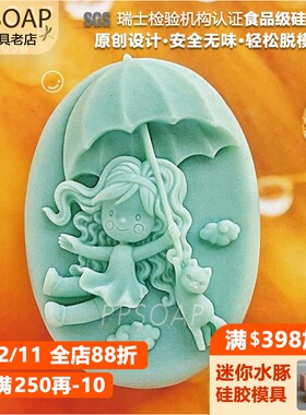 PPSOAP设计收纳食品级硅胶模 手工皂模具 TP058 甜美迫降