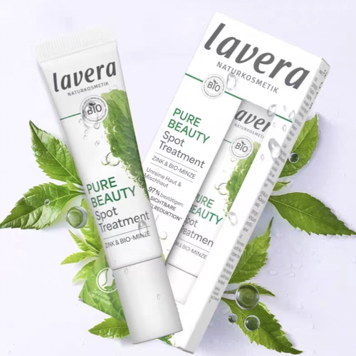 德国lavera拉薇有机薄荷精华啫喱舒缓修护淡化痘印清爽保湿10ml