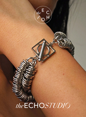 theECHO唤应「方圆 」金银混搭 手链轻奢小众 精致 情侣 秋冬 女