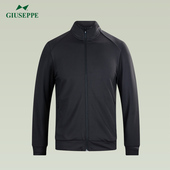 休闲经典 Giuseppe乔治白春秋款 运动上衣男时尚 百搭立领拉链外套