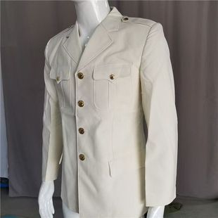库存老货87海男夏乳白上衣凡尼丁毛料西服全里衬春秋常服老款 西服