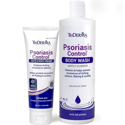 TriDerma Psoriasis Control Cream and Body Wash