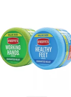 O'Keeffe's Working Hands Hand Cream， 6.8 Ounce Jar and He