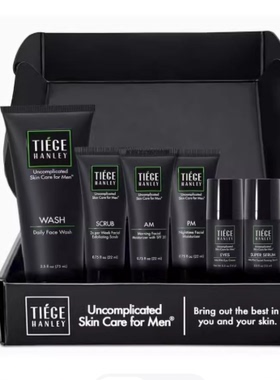 Tiege Hanley Mens Skin Care Set, Anti-Aging Skin Care Routin