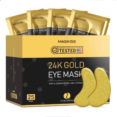 Maskiss 24k Gold Under Eye Patches (25 Pairs), eye mask,