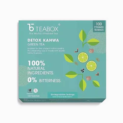 Teabox Premium Detox Green Tea With Traditional Indian He